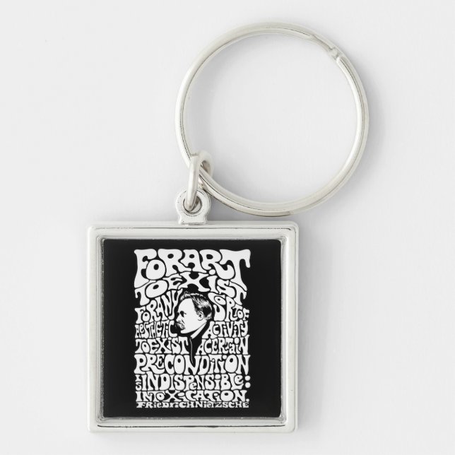 Nietzsche - Art Key Ring (Front)