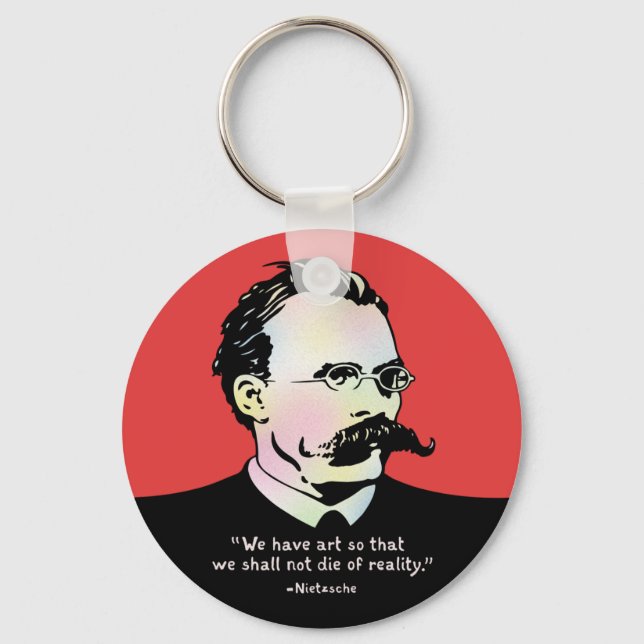 Nietzsche - Art v. Reality Key Ring (Front)