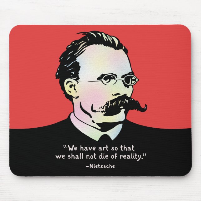 Nietzsche - Art v. Reality Mouse Mat (Front)