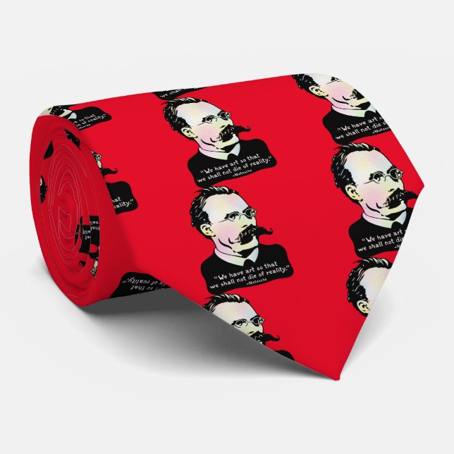 Nietzsche - Art v. Reality Tie (Rolled)