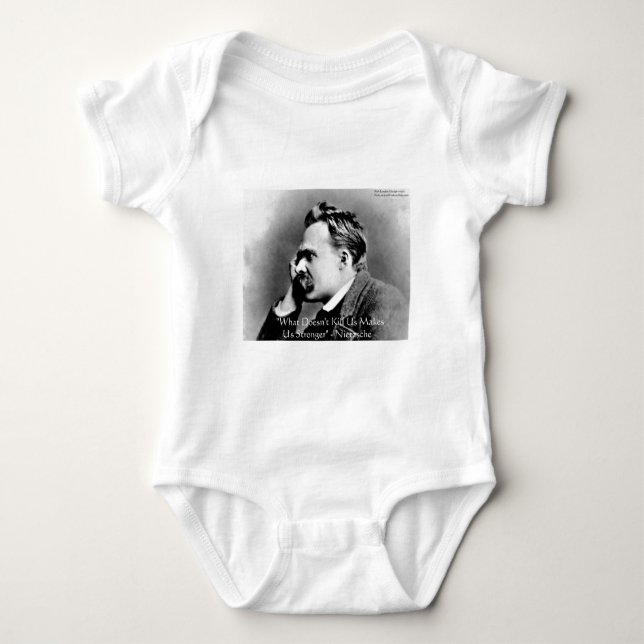 Nietzsche "Doesn't Kill U" Quote Gifts & Tees (Front)