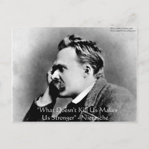 Nietzsche "Doesn't Kill U" Quote Gifts & Tees Postcard