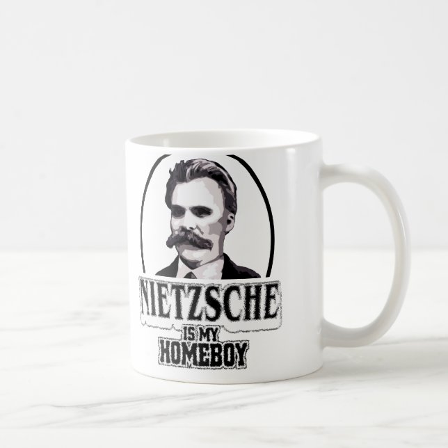 Nietzsche Is My Homeboy Coffee Mug (Right)