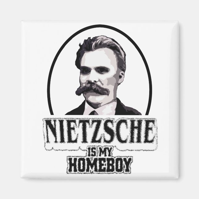 Nietzsche Is My Homeboy Magnet (Front)