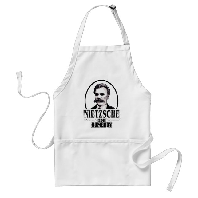 Nietzsche Is My Homeboy Standard Apron (Front)