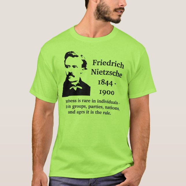 Nietzsche Madness Quote T-Shirt (Front)