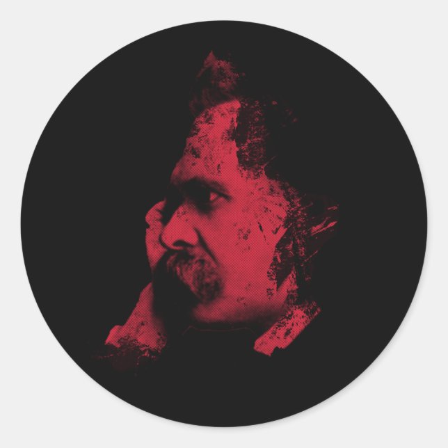 Nietzsche Philosophy Sticker (Front)