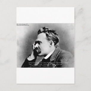 Nietzsche "Pride Vs Memory" Wisdom Quote Gifts/Tee Postcard
