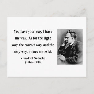 Nietzsche Quote 1b Postcard