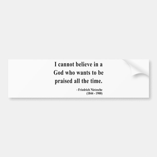 Nietzsche Quote 2a Bumper Sticker (Front)