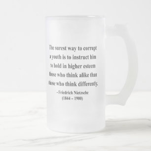 Nietzsche Quote 2a Frosted Glass Beer Mug