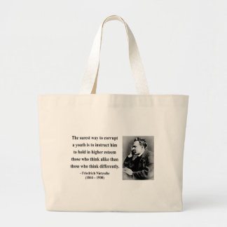 Nietzsche Quote 2b Large Tote Bag