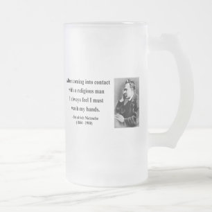 Nietzsche Quote 3b Frosted Glass Beer Mug