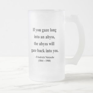 Nietzsche Quote 4a Frosted Glass Beer Mug