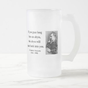 Nietzsche Quote 4b Frosted Glass Beer Mug