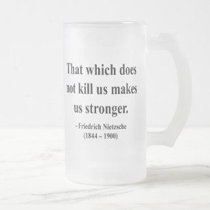 Nietzsche Quote 5a Frosted Glass Beer Mug