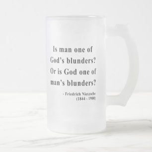 Nietzsche Quote 6a Frosted Glass Beer Mug