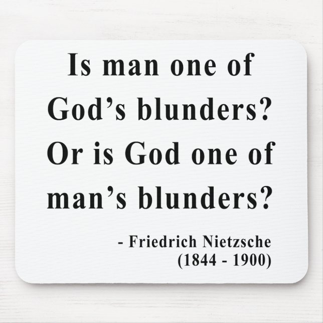 Nietzsche Quote 6a Mouse Mat (Front)