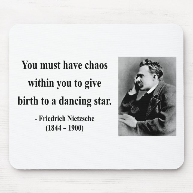 Nietzsche Quote 6b Mouse Mat (Front)