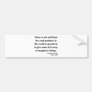 Nietzsche Quote 7a Bumper Sticker