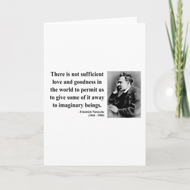 Nietzsche Quote 7b Card (Front)