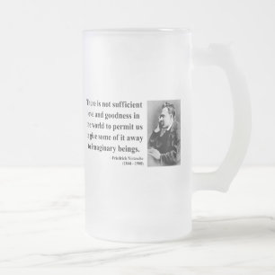 Nietzsche Quote 7b Frosted Glass Beer Mug