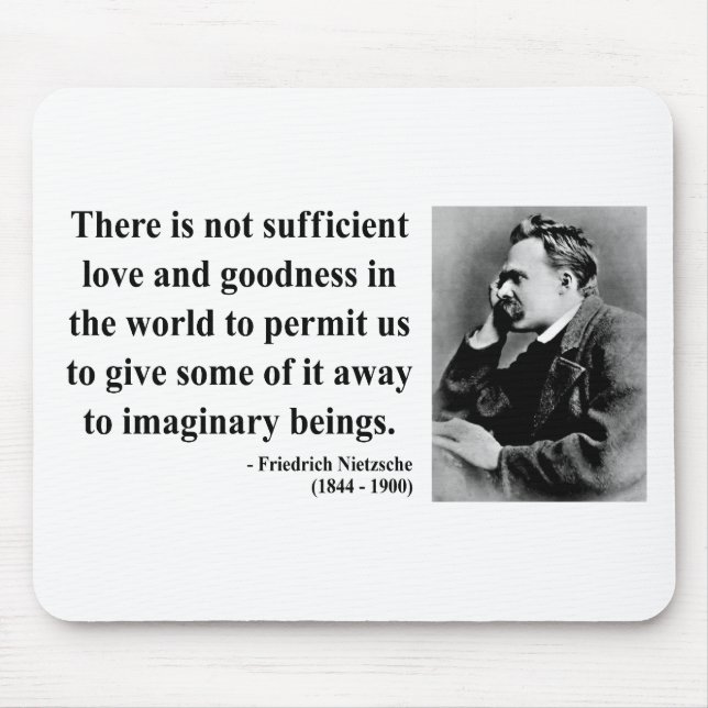 Nietzsche Quote 7b Mouse Mat (Front)