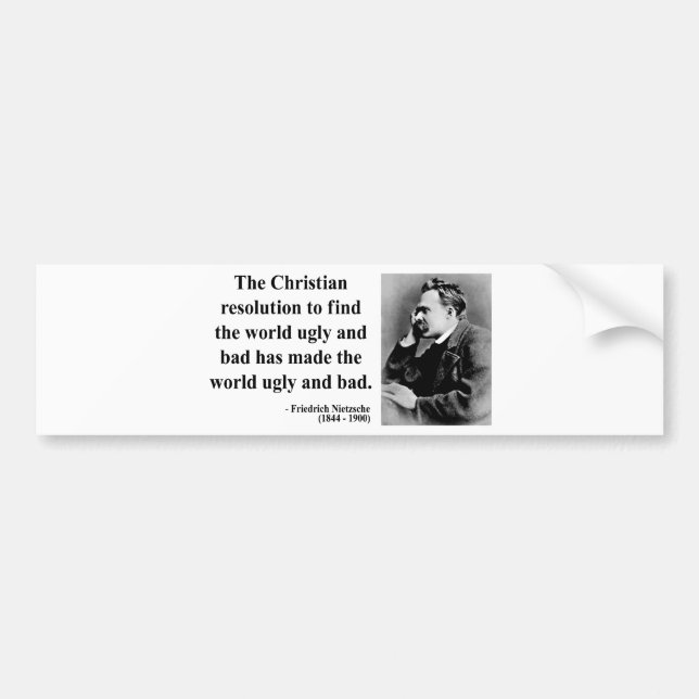 Nietzsche Quote 8b Bumper Sticker (Front)