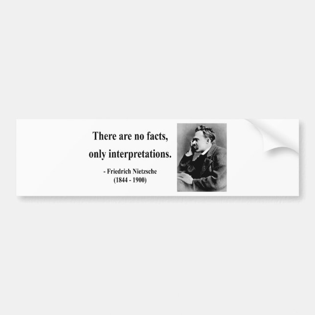 Nietzsche Quote 9b Bumper Sticker (Front)