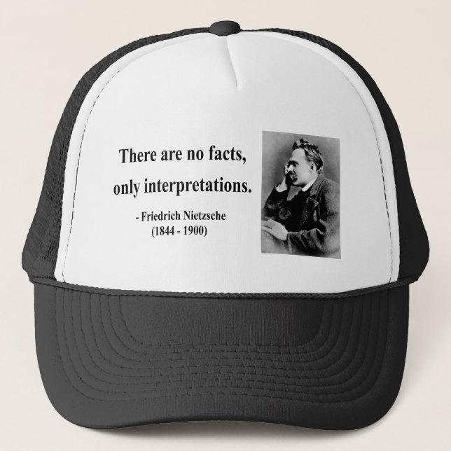 Nietzsche Quote 9b Trucker Hat (Front)