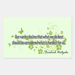 Nietzsche Rectangular Sticker