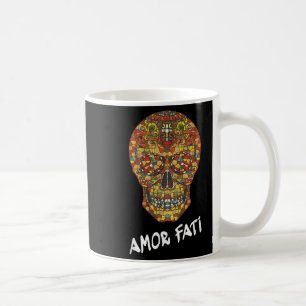 Nietzsche Stoic Quote Philosopher Sugar Skull Amor Coffee Mug