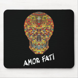 Nietzsche Stoic Quote Philosopher Sugar Skull Amor Mouse Mat