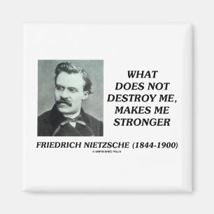 Nietzsche What Does Not Destroy Me Makes Stronger Magnet
