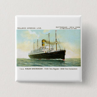 Nieuw Amsterdam of 1906 15 Cm Square Badge