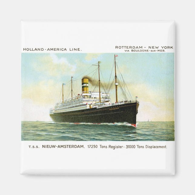 Nieuw Amsterdam of 1906 Magnet (Front)