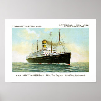 Nieuw Amsterdam of 1906 Poster