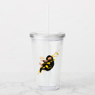 Niffler Floating With Gold Acrylic Tumbler