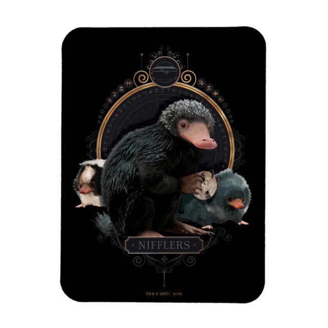 NIFFLER™s Art Nouveau Portrait Magnet (Vertical)