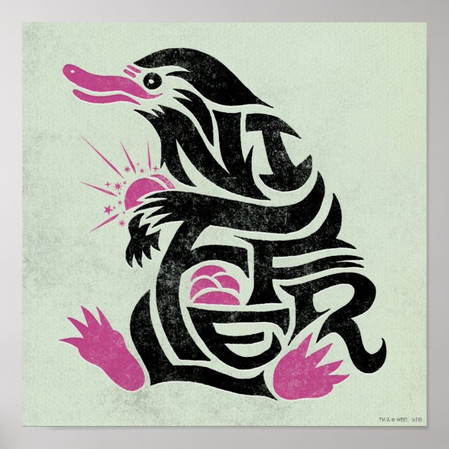 NIFFLER™ Typography Graphic Poster (Front)