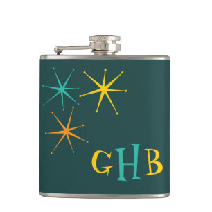Nifty fifties - atoms and stars hip flask