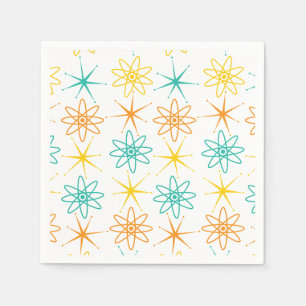 Nifty fifties - atoms and stars napkin