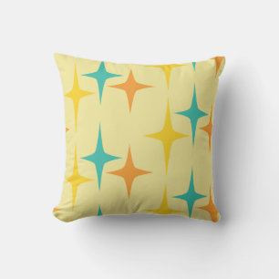 Nifty fifties - large triple starburst pillow
