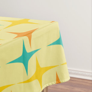 Nifty fifties - large triple starburst table cloth