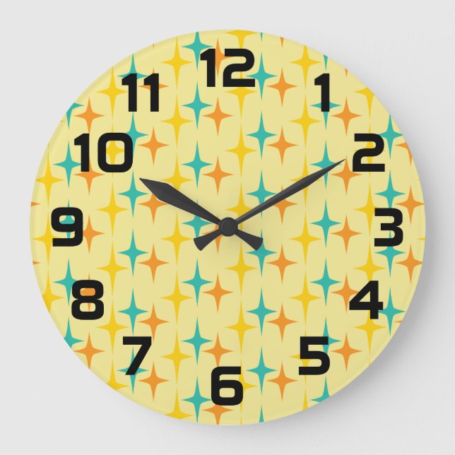 Nifty fifties - triple star clock (Front)