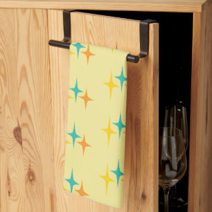 Nifty fifties - triple starburst kitchen towel