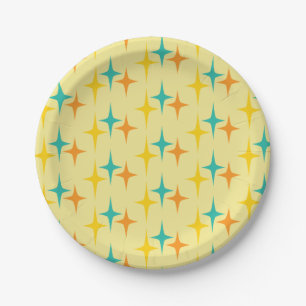 Nifty fifties - triple starburst paper plate