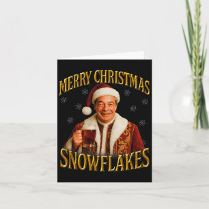 Nigel Farage Christmas Premium Tri-blend Card