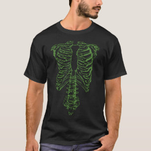 Nigel'S Green Skeleton Worn Look T-Shirt