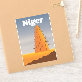 Niger Agadez Mosque travel poster